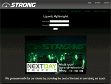 Tablet Screenshot of mystrongad.com